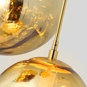 Triple crystal pendant light "KADNIS" - 3 x E27