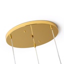 Triple crystal pendant light "KADNIS" - 3 x E27