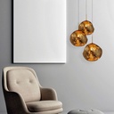 Triple crystal pendant light "KADNIS" - 3 x E27
