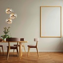 Triple crystal pendant light "KADNIS" - 3 x E27