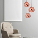 Triple crystal pendant light "KADNIS" - 3 x E27