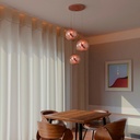 Triple crystal pendant light "KADNIS" - 3 x E27