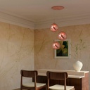 Triple crystal pendant light "KADNIS" - 3 x E27