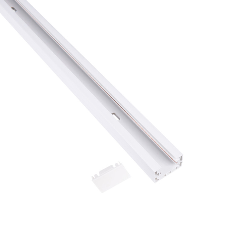 PVC 1-phase track for LED spotlights - Surface-mounted - 2 meters