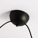 Double pendant light in metal and wood "Selroom" - Black - 2xE27