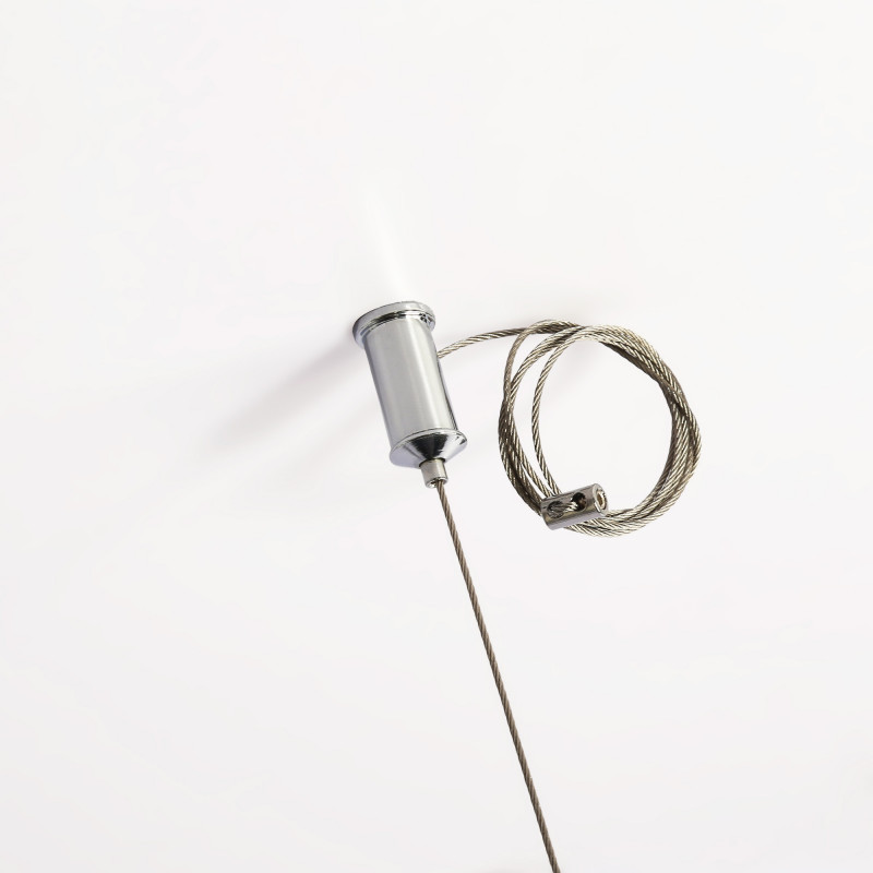 Double pendant light in metal and wood "Selroom" - Black - 2xE27