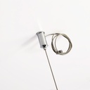 Double pendant light in metal and wood "Selroom" - Black - 2xE27
