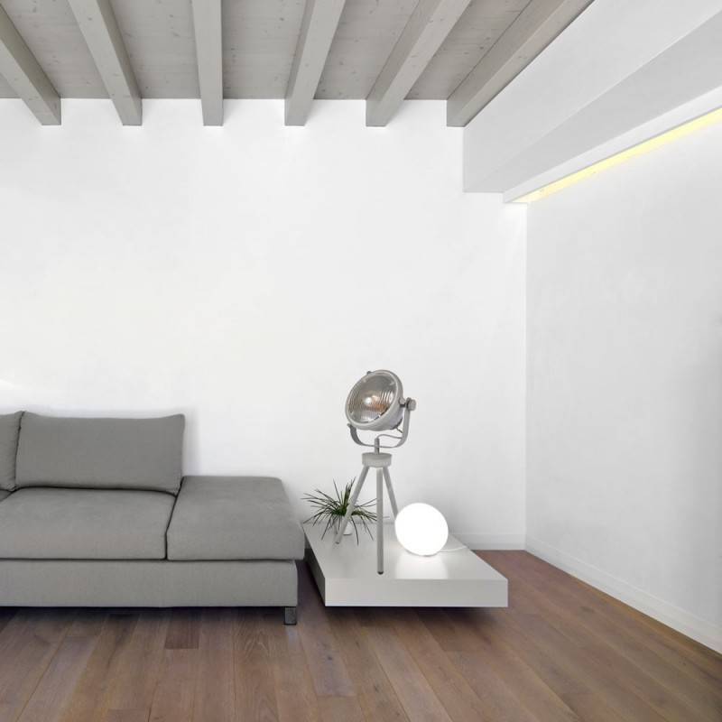 Floor and table lamp with tripod "TANGE".