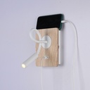 Pack x 2 - USB Flexible wall reading light "LONDON USB" - CREE Chip - 3W - Black