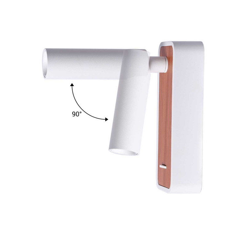 Pack x 2 - Wall reading light "Irene" - 3W - CREE LED chip - Black