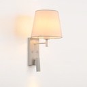 Pack x 2 - "NOAH" wall sconce with LED reading light - 3.4W - Black