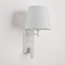 Pack x 2 - "NOAH" wall sconce with LED reading light - 3.4W - Black