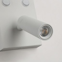 Pack x 2 - "NOAH" wall sconce with LED reading light - 3.4W - Black