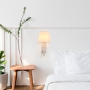Pack x 2 - "NOAH" wall sconce with LED reading light - 3.4W - Black