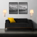 Pack x 2 - "NOAH" wall sconce with LED reading light - 3.4W - Black