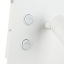 Pack x 2 - Wall reading light with USB port "Turin" - Double illumination - 3W+7W - Wood effect