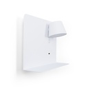 Pack x 2 - Wall reading light with USB port "BASKOP" - 6W - Horizontal design - Grey