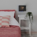 Pack x 2 - Wall reading light with USB port "BASKOP" - 6W - Horizontal design - Grey