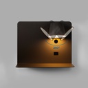Pack x 2 - Wall reading light with USB port "BASKOP" - 6W - Horizontal design - Grey