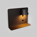 Pack x 2 - Wall reading light with USB port "BASKOP" - 6W - Horizontal design - Grey