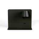 Pack x 2 - Wall reading light with USB port "BASKOP" - 6W - Horizontal design - Grey