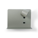 Pack x 2 - Wall reading light with USB port "BASKOP" - 6W - Horizontal design - Grey