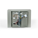 Pack x 2 - Wall reading light with USB port "BASKOP" - 6W - Horizontal design - Grey