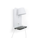 Pack x 2 - Wall reading light with USB port "BASKOP" - 6W - Vertical design - Black