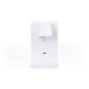 Pack x 2 - Wall reading light with USB port "BASKOP" - 6W - Vertical design - Black