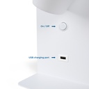 Pack x 2 - Wall reading light with USB port "BASKOP" - 6W - Vertical design - Black