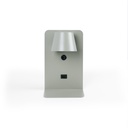 Pack x 2 - Wall reading light with USB port "BASKOP" - 6W - Vertical design - Black