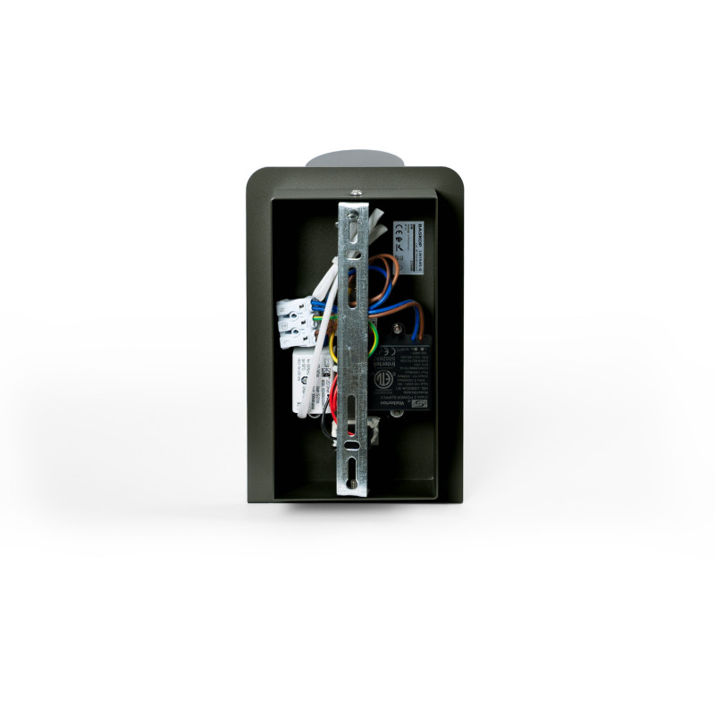 Pack x 2 - Wall reading light with USB port "BASKOP" - 6W - Vertical design - Black