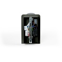 Pack x 2 - Wall reading light with USB port "BASKOP" - 6W - Vertical design - Black