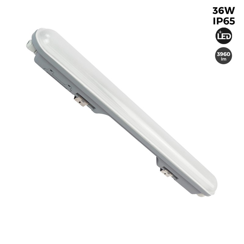 Pack x 12 - Linkable LED Tri-proof Batten linear fitting - 36W - 120cm - IP65
