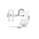 NEXUS-1" adjustable wall and ceiling light GU10