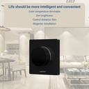 RF Rotary Controller - Single Color + CCT - Magnetic Base - Mi Light - Black