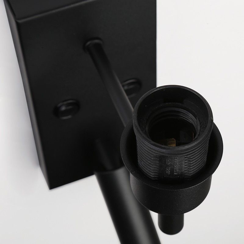 Pack x 2 - "NOAH" wall sconce with LED reading light - 3.4W - Black