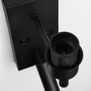 Pack x 2 - "NOAH" wall sconce with LED reading light - 3.4W - Black