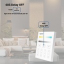 CCT RF Touch control panel - 4 zones - White - Mi-Light