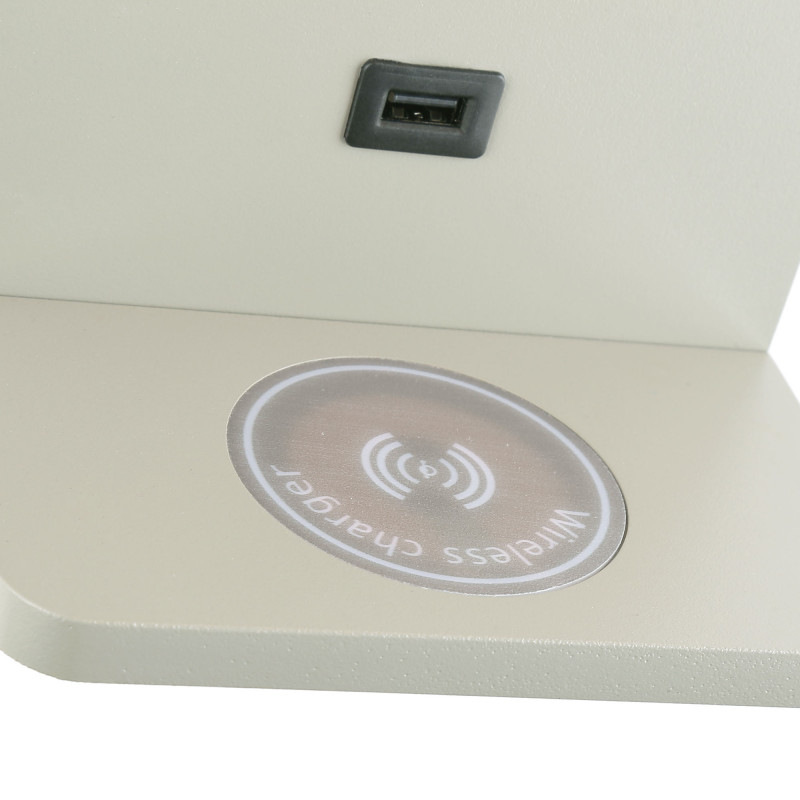 Wall light with USB port "BASKOP W" - 6W - Wireless Charging Base