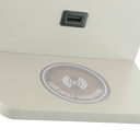 Wall light with USB port "BASKOP W" - 6W - Wireless Charging Base