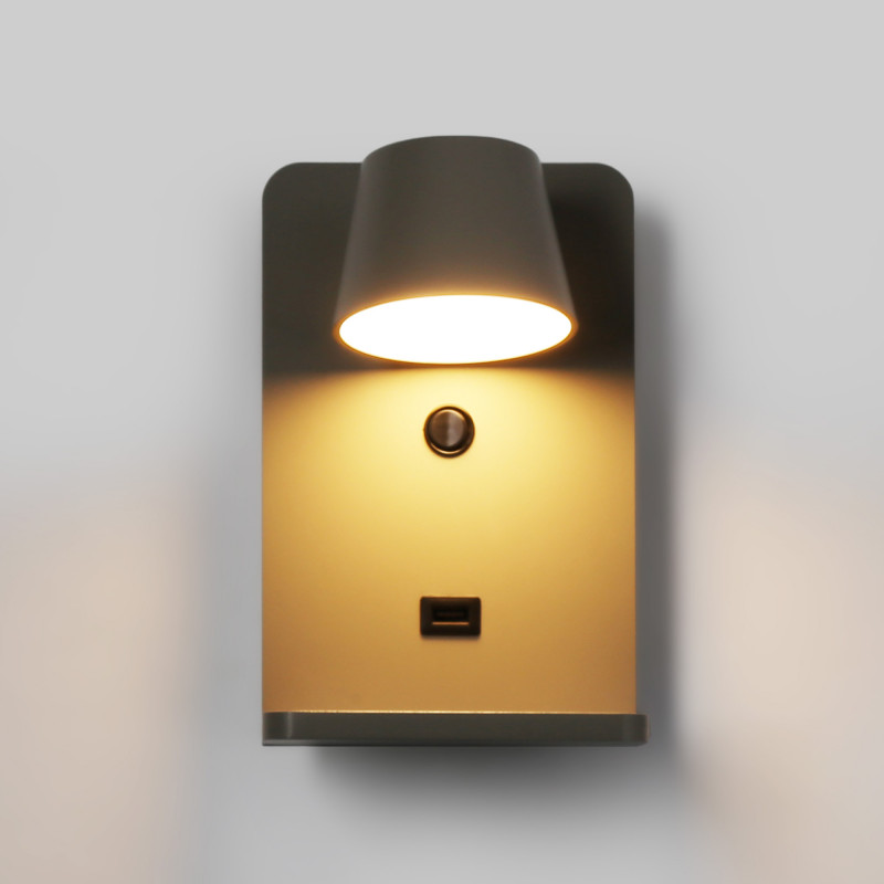 Wall light with USB port "BASKOP W" - 6W - Wireless Charging Base