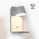 Wall light with USB port "BASKOP W" - 6W - Wireless Charging Base