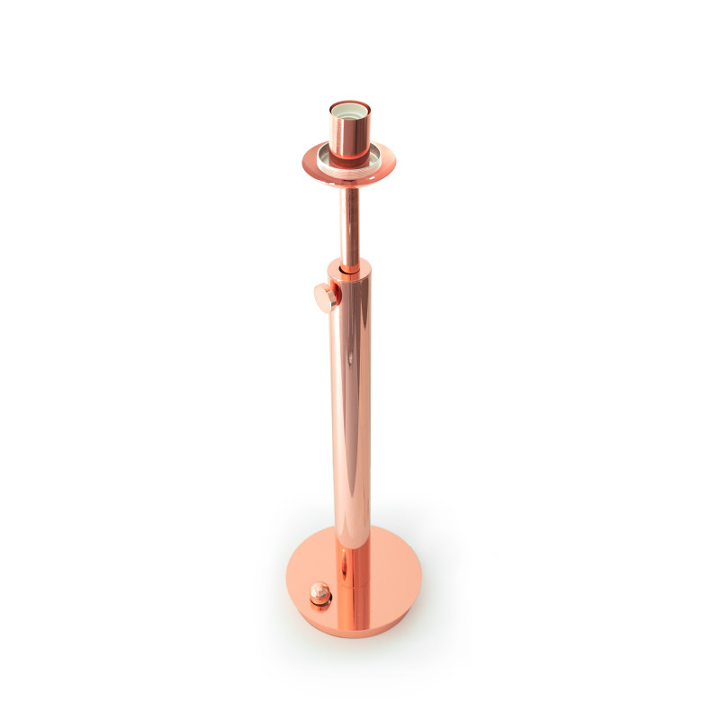 Design floor lamp "Ana" - Height-adjustable - Copper colour