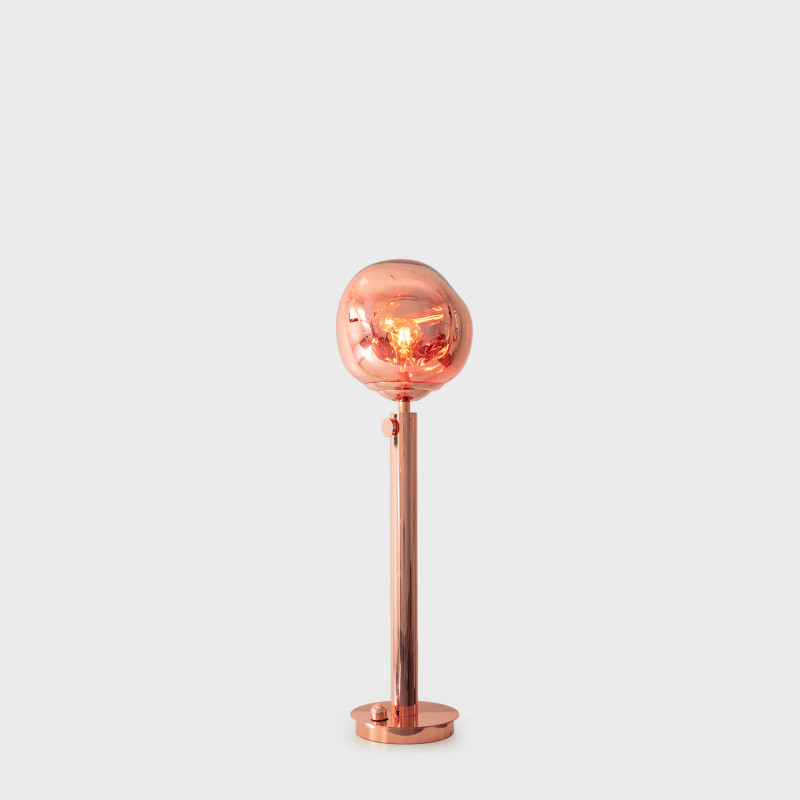 Design floor lamp "Ana" - Height-adjustable - Copper colour