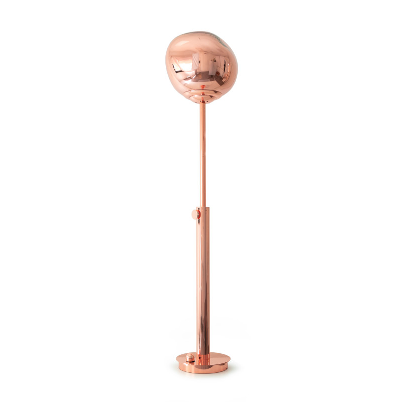 Design floor lamp "Ana" - Height-adjustable - Copper colour