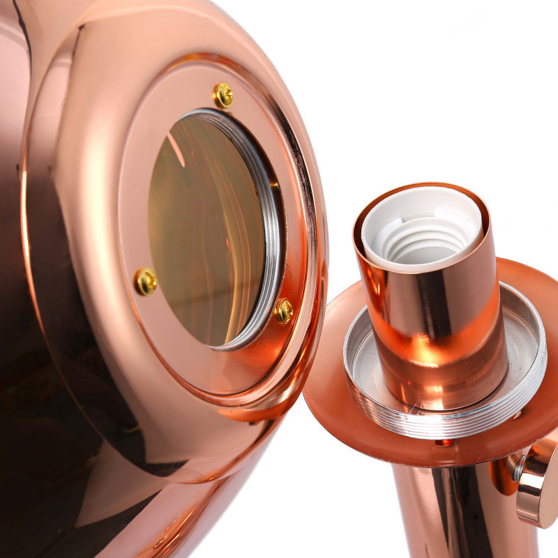 Design floor lamp "Ana" - Height-adjustable - Copper colour