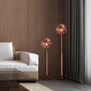 Design floor lamp "Ana" - Height-adjustable - Copper colour