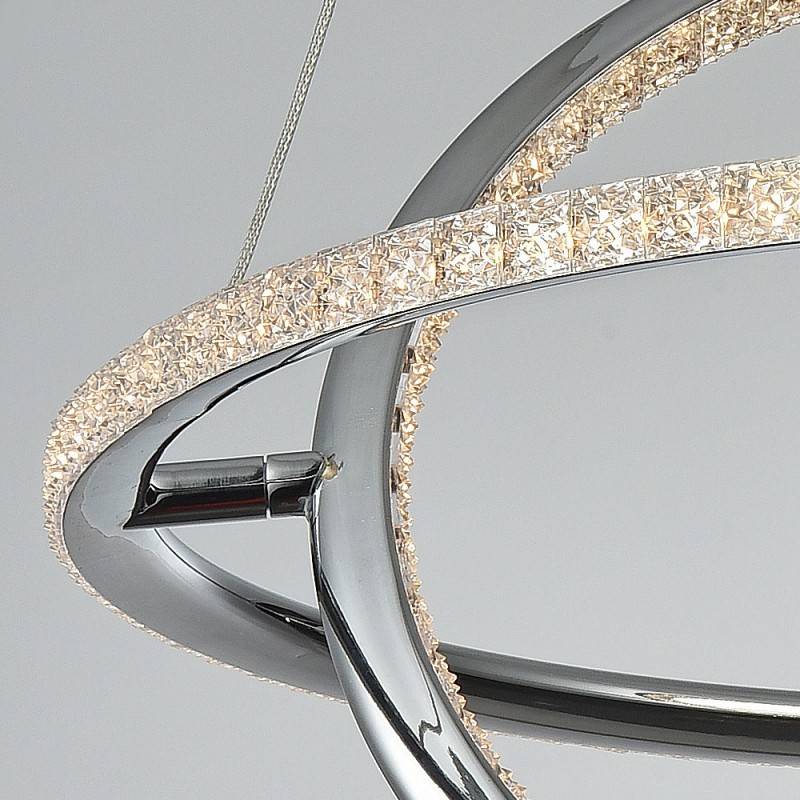 LED pendant lamp "SIRKLER" 28W quartz effect
