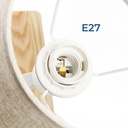 Wall light "Artin" - With adjustable LED spotlight and USB port - E27 + 3W